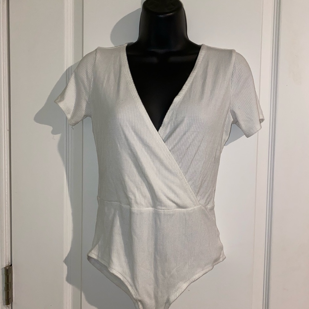 White Forever21 Bodysuit
